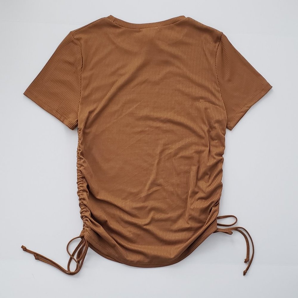 PERFECTLY IMPERFECT Ruched Top - Picture 3 of 7